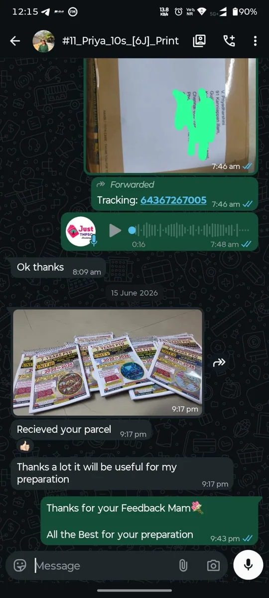 WhatsApp review from Prem — compilation is impressive, well organized and easy to read